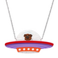 Erstwilder Mission to the Moon Pug Encounters Necklace