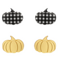 Erstwilder Pumpkin Patch Stud Earrings Set Gold and Black