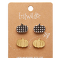 Erstwilder Pumpkin Patch Stud Earrings Set Gold and Black