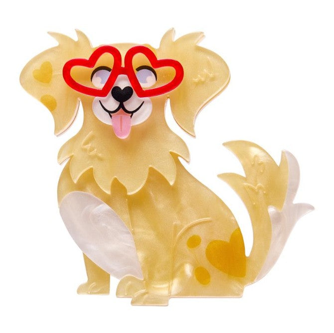 Erstwilder Sweet Valentine Valentino Pupperino Brooch