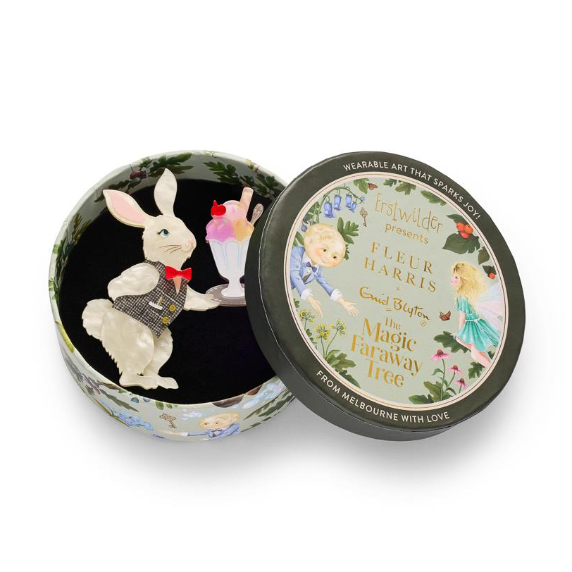 Erstwilder Rabbit Waiter Brooch