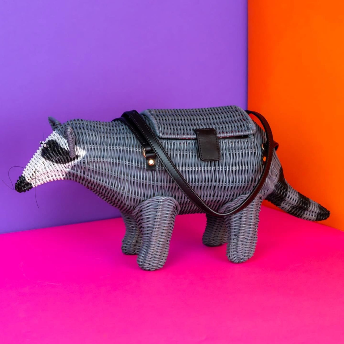 Rattan Racoon Wicker Darling Bandit the Raccoon – Shoe Fun