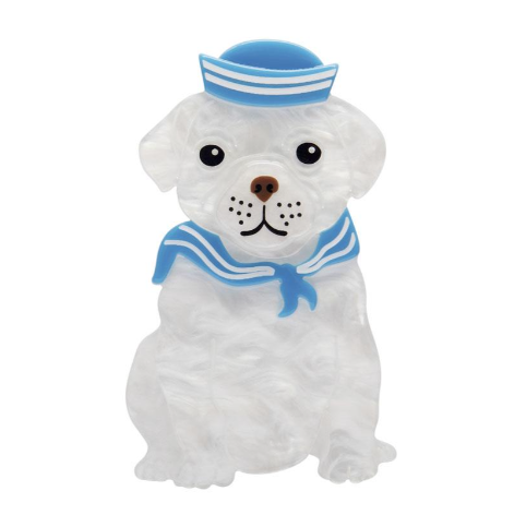 Erstwilder Lucia The Sailor Pup Brooch