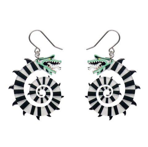 Erstwilder Thrills and Chills Sandworm Drop Earrings