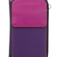 Mywalit Zip Round Multi Purse with Shoulder Strap Sangria