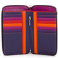 Mywalit Zip Round Multi Purse with Shoulder Strap Sangria