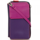 Mywalit Zip Round Multi Purse with Shoulder Strap Sangria