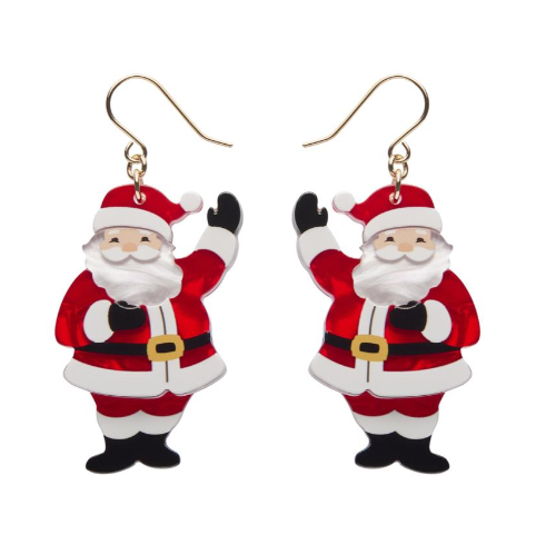 Erstwilder Merry Menagerie Santas Surprise Drop Earrings