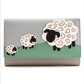 Mala Valais Sheep Large Tri Fold Purse