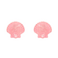 Erstwilder Pete Cromer Fairy Tales Sea Shell Stud Earrings Pale Pink