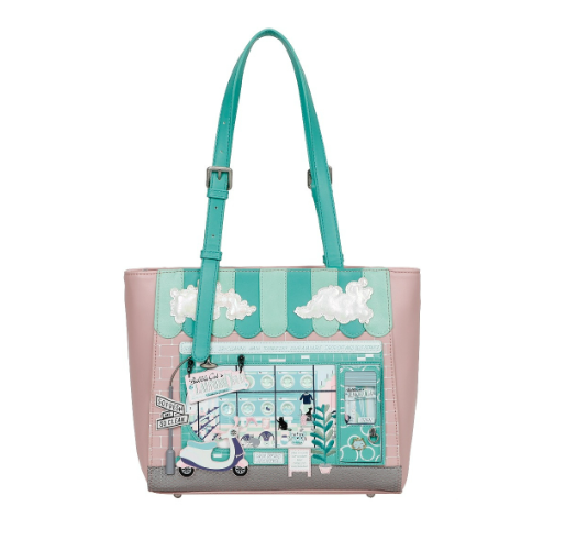 Vendula Bubble Cats Laundromat Shopper Bag