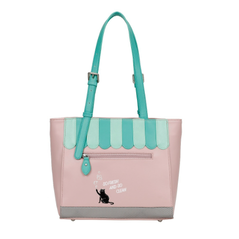 Vendula Bubble Cats Laundromat Shopper Bag