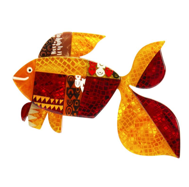 Erstwilder Clare Youngs A Goldfish Named Silence Brooch