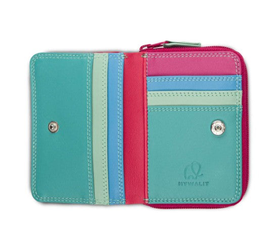 Mywalit Small Wallet with Zip Around Purse Lipstick