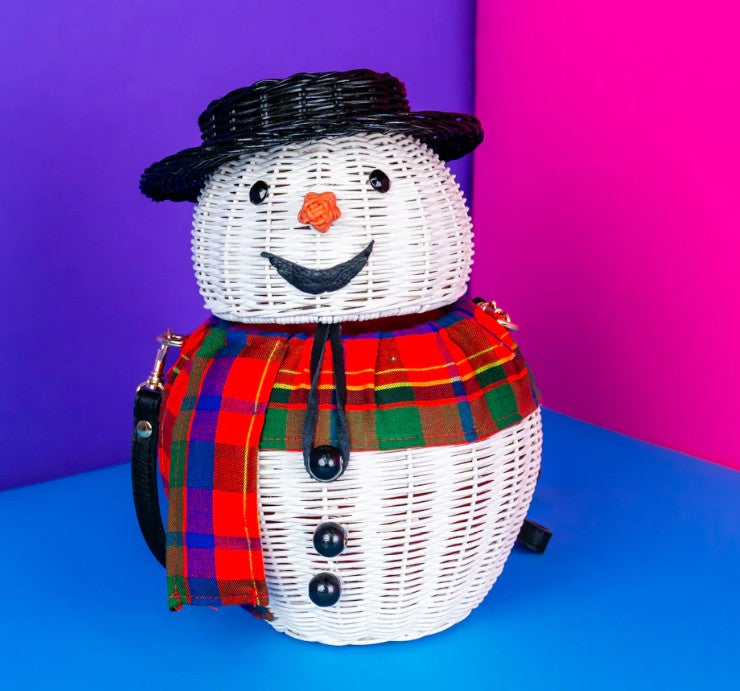 Wicker Darling Snowman Bag