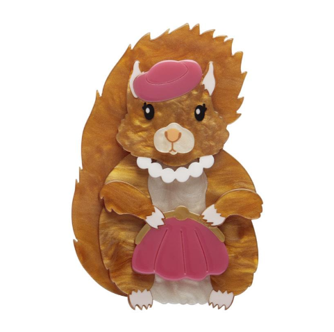Erstwilder Lucia The Sophisticated Squirrel Brooch