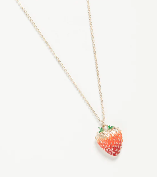Fable England Strawberry Long Necklace