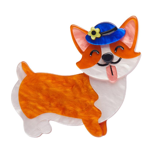 Erstwilder London Calling Susan the Corgi Brooch