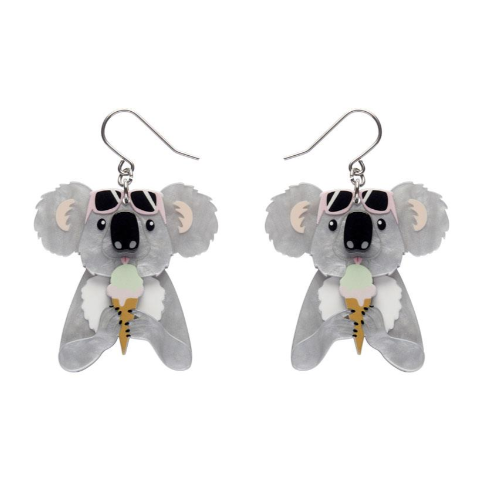 Erstwilder Lucia The Sweetest Koala Drop Earrings