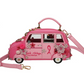 Vendula Pink Ribbon Foundation London Cats and Corgis Floral Pink Taxi