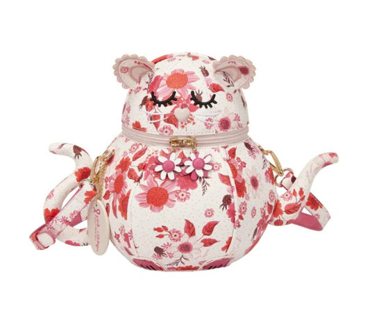 Vendula Perfectly Pink Afternoon Tea Bus Kitty Teapot