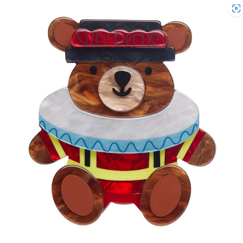 Erstwilder London Calling Teddy Yeoman Brooch