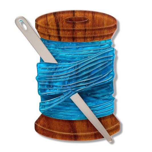 Erstwilder Arts and Crafts Thread the Needle Brooch