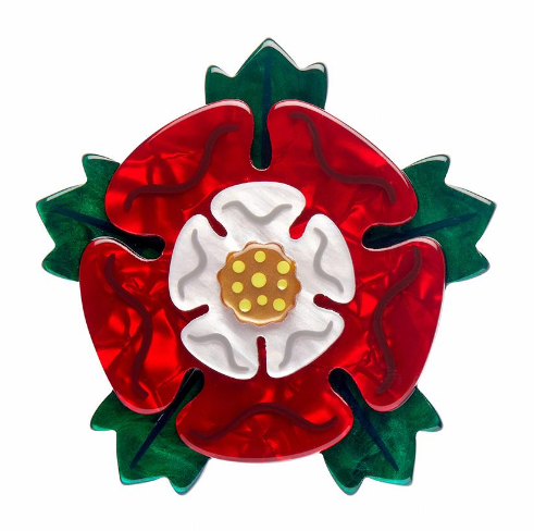Erstwilder London Calling Tudor Rose Brooch