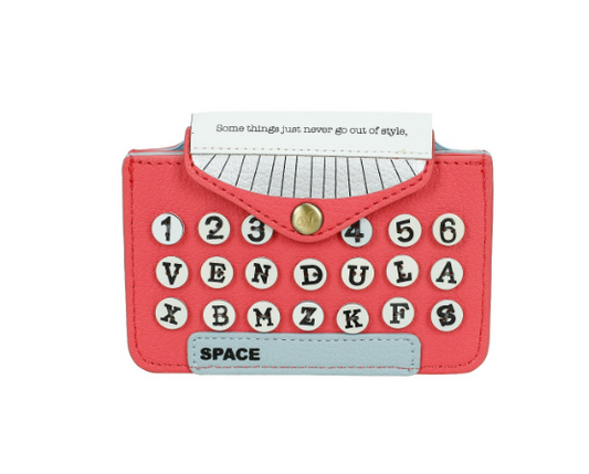 Vendula Vintage Rose Typewriter Accordian Card Wallet