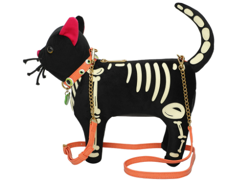 Vendula I Scream Parlour Skeleton Vinnie the Cat Bag