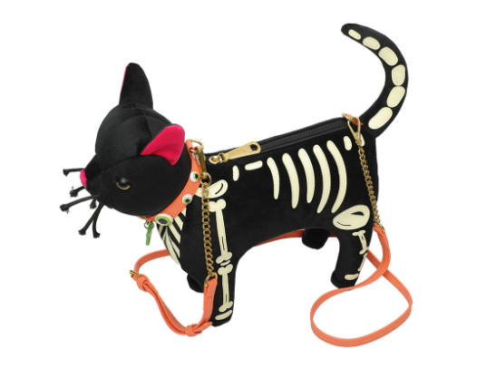 Vendula I Scream Parlour Skeleton Vinnie the Cat Bag