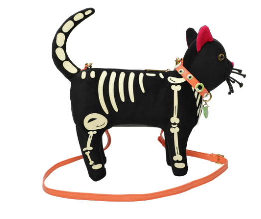 Vendula I Scream Parlour Skeleton Vinnie the Cat Bag