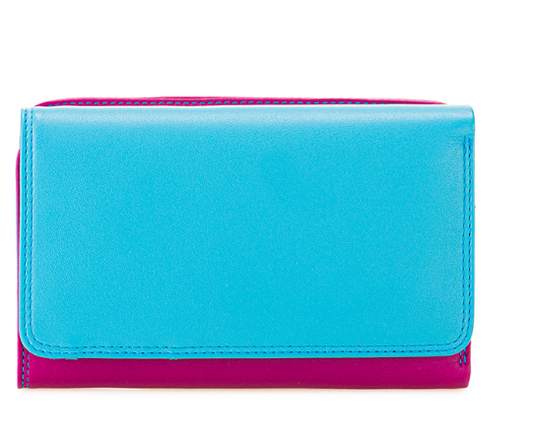 Mywalit Medium Tri Fold with Outer Zip Purse Liguria