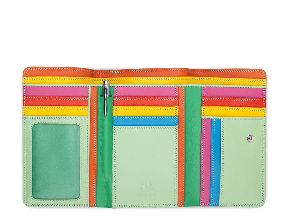 Mywalit Medium Tri Fold with Outer Zip Purse Sicily