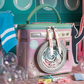 Vendula Bubble Cats Laundromat Washer Dryer Bag