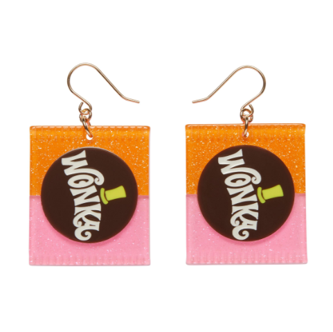 Erstwilder Willy Wonka Bar Drop Earrings