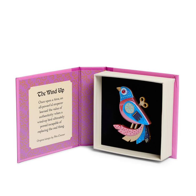 Erstwilder Pete Cromer Fairy Tales Wind Up Brooch