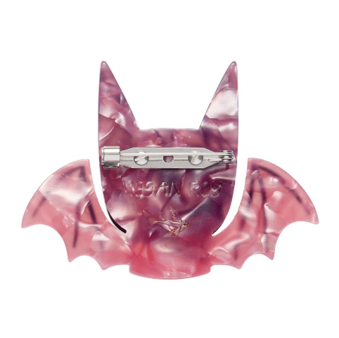 Erstwilder Megan Roy Haunted at Heart Winged Kitty Brooch