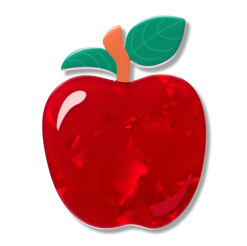 Erstwilder Pete Cromer Fairy Tales Apple Simplified Mini Brooch