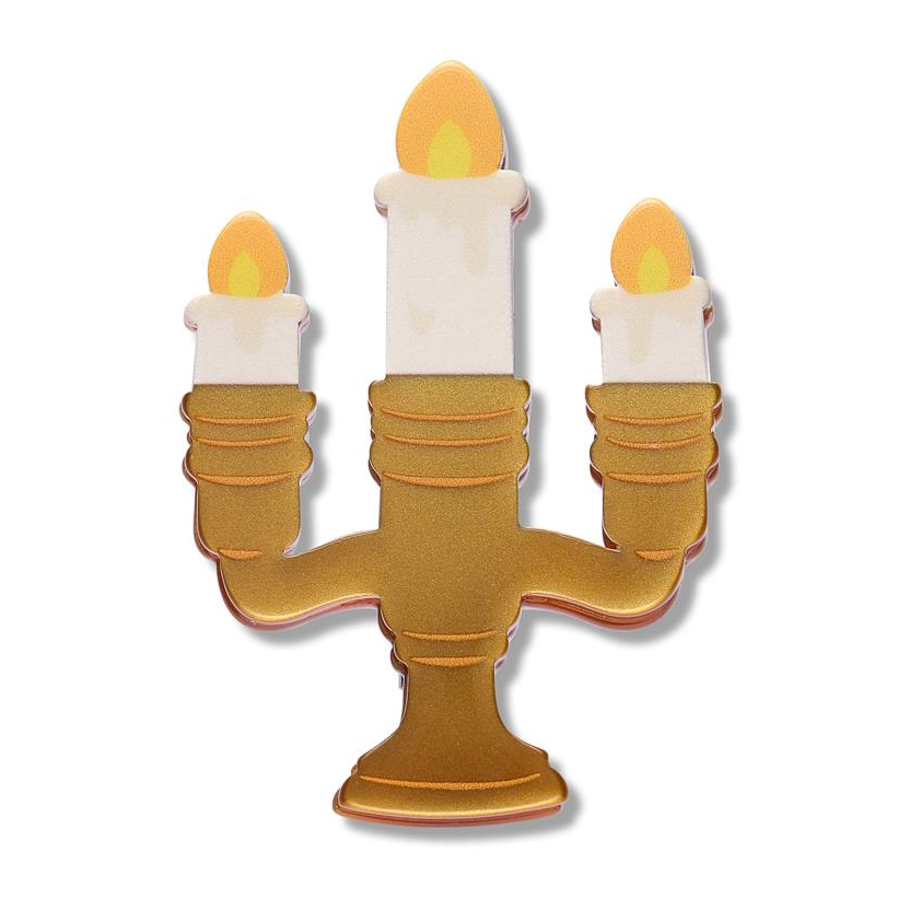 Erstwilder Pete Cromer Fairy Tales Candelabra Simplified Mini Brooch