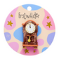 Erstwilder Pete Cromer Fairy Tales Clock Simplified Mini Brooch