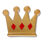 Erstwilder Pete Cromer Fairy Tales Crown Simplified Mini Brooch