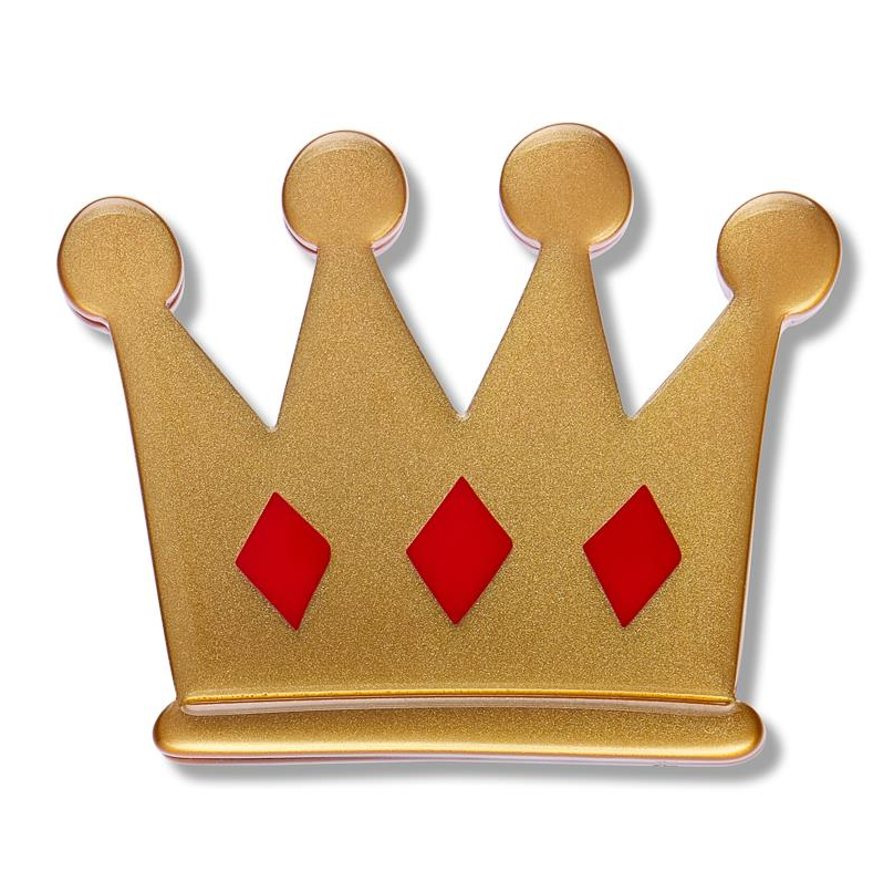 Erstwilder Pete Cromer Fairy Tales Crown Simplified Mini Brooch