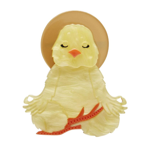 Erstwilder Lucia The Yoga Chick Brooch