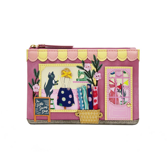Vendula Sewing Shop Raspberry Edition Zipper Coin Purse