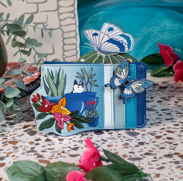 Vendula Gardens of the World Greece Zipper Card Coin Purse