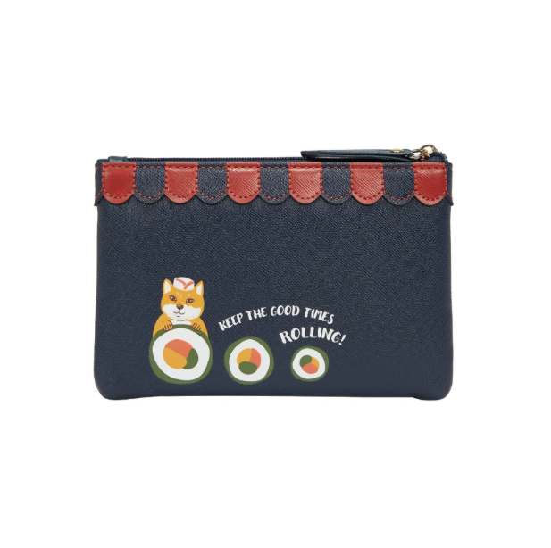 PREORDER Vendula Sushi Blue Edition Zipper Key Coin Purse