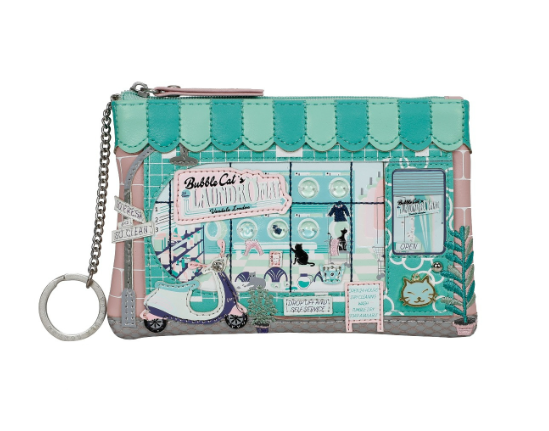 Vendula Bubble Cats Laundromat Coin Purse