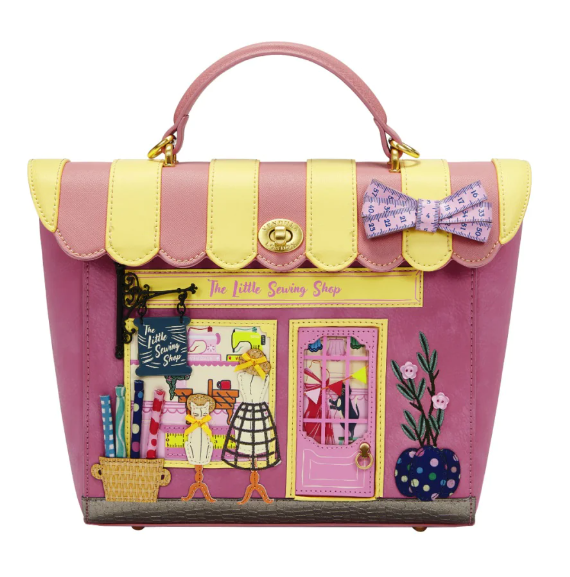 Vendula Sewing Shop Raspberry Edition Shoulder Backpack Converter Bag