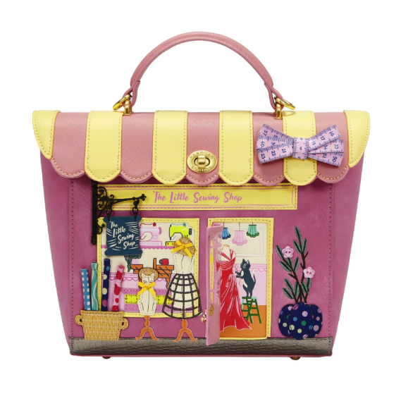 Vendula Sewing Shop Raspberry Edition Shoulder Backpack Converter Bag